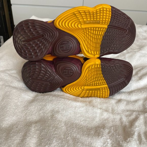 Adidas Harden Vol. 4 Team Issued ASU Arizona State Size 10.5 EH1609 Maroon Gold - Picture 3 of 6